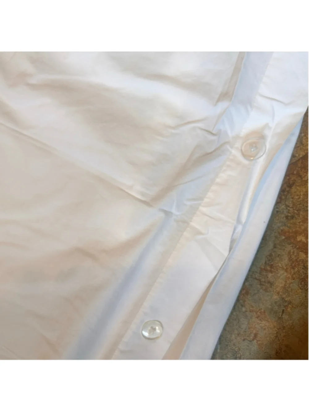Pottery Barn White Minimalist Queen Cotton Duvet Cover Embroidered Monogramned